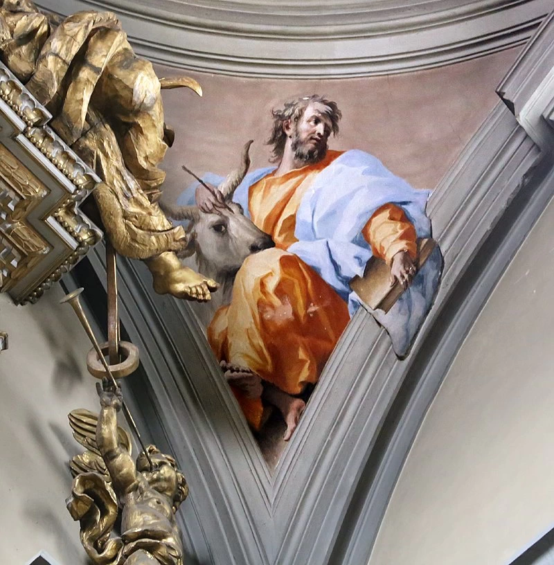 Visione paradisiaca ed evangelisti - dettaglio, san Luca, San Marco, Firenze